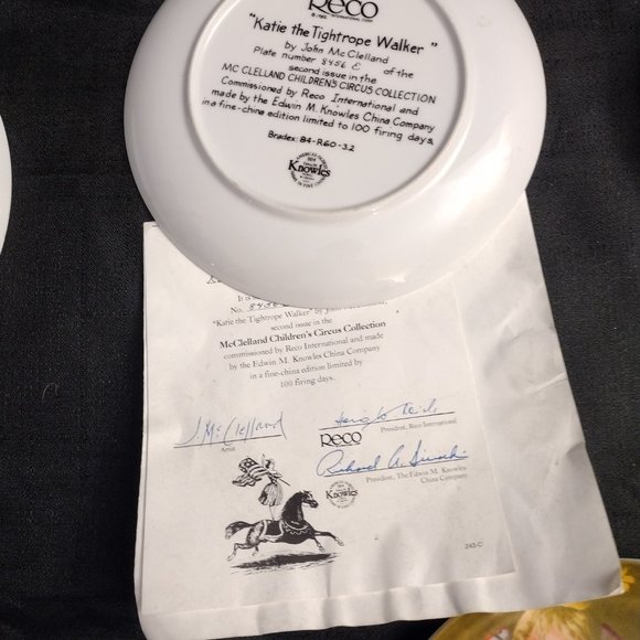 Lot of 5 Collectibole Art Plates w/ Cert of Authenticity - Picture 6 of 9